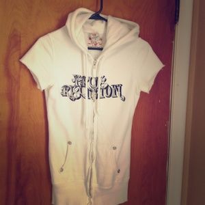 Short sleeve True Religion hoodie REDUCED PRICE